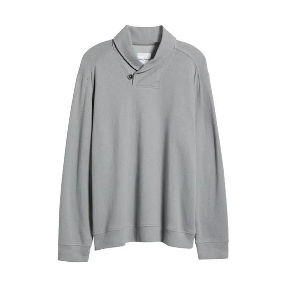 Tommy Bahama Other - Tommy Bahama Herringbone DEER HARBOR SHAWL COLLAR Pullover $138 LARGE